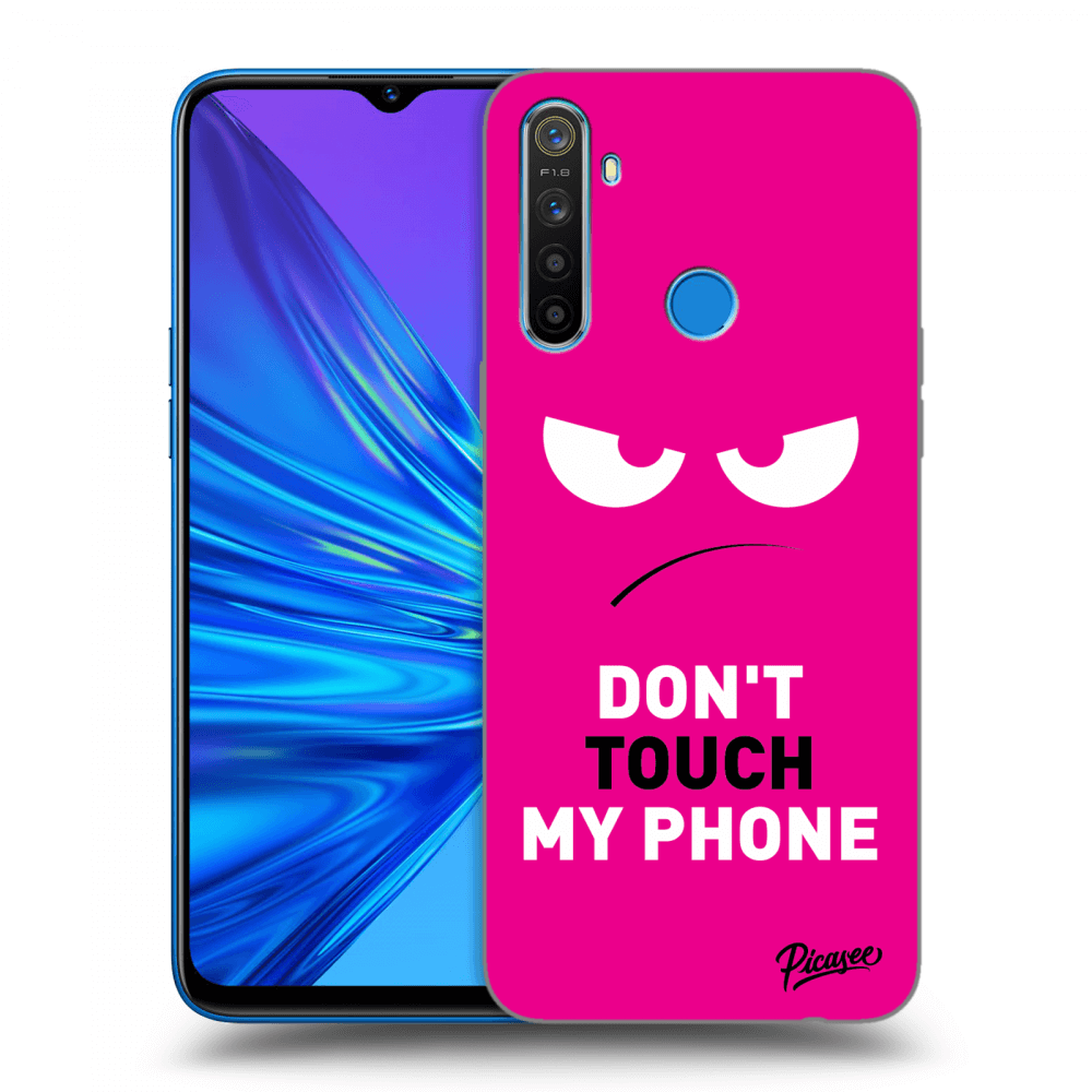 Picasee ULTIMATE CASE za Realme 5 - Angry Eyes - Pink