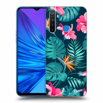 Ovitek za Realme 5 - Pink Monstera