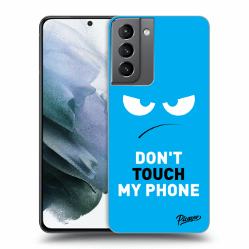 Ovitek za Samsung Galaxy S21 5G G991B - Angry Eyes - Blue