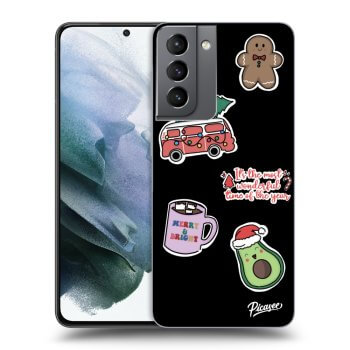 Ovitek za Samsung Galaxy S21 5G G991B - Christmas Stickers