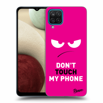 Ovitek za Samsung Galaxy A12 A125F - Angry Eyes - Pink