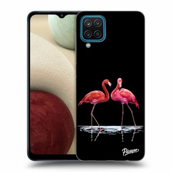 Picasee ULTIMATE CASE za Samsung Galaxy A12 A125F - Flamingos couple