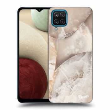 Picasee ULTIMATE CASE za Samsung Galaxy A12 A125F - Cream marble