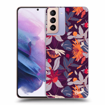 Ovitek za Samsung Galaxy S21+ 5G G996F - Purple Leaf