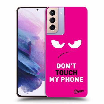 Ovitek za Samsung Galaxy S21+ G996F - Angry Eyes - Pink