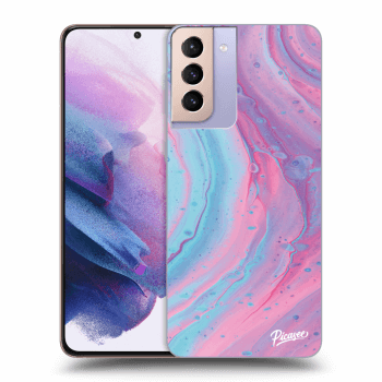 Ovitek za Samsung Galaxy S21+ G996F - Pink liquid