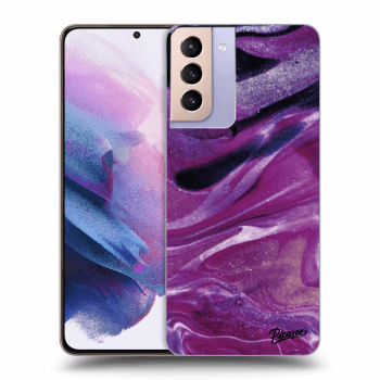 Ovitek za Samsung Galaxy S21+ G996F - Purple glitter