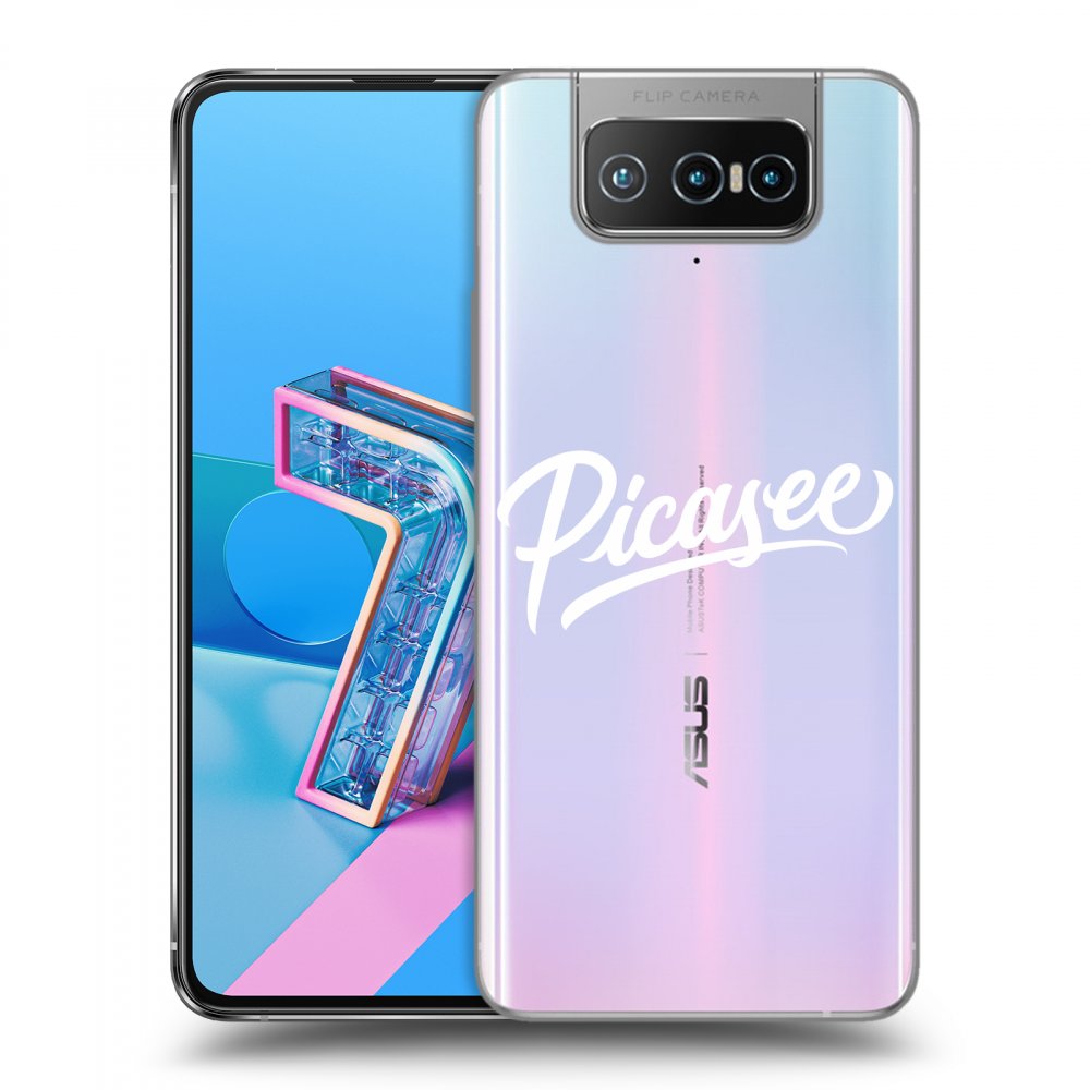 Picasee silikonski prozorni ovitek za Asus Zenfone 7 ZS670KS - Picasee - White