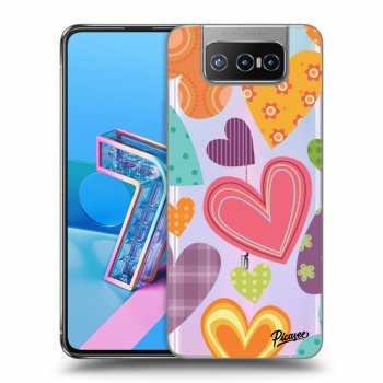 Ovitek za Asus Zenfone 7 ZS670KS - Colored heart