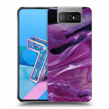 Ovitek za Asus Zenfone 7 ZS670KS - Purple glitter