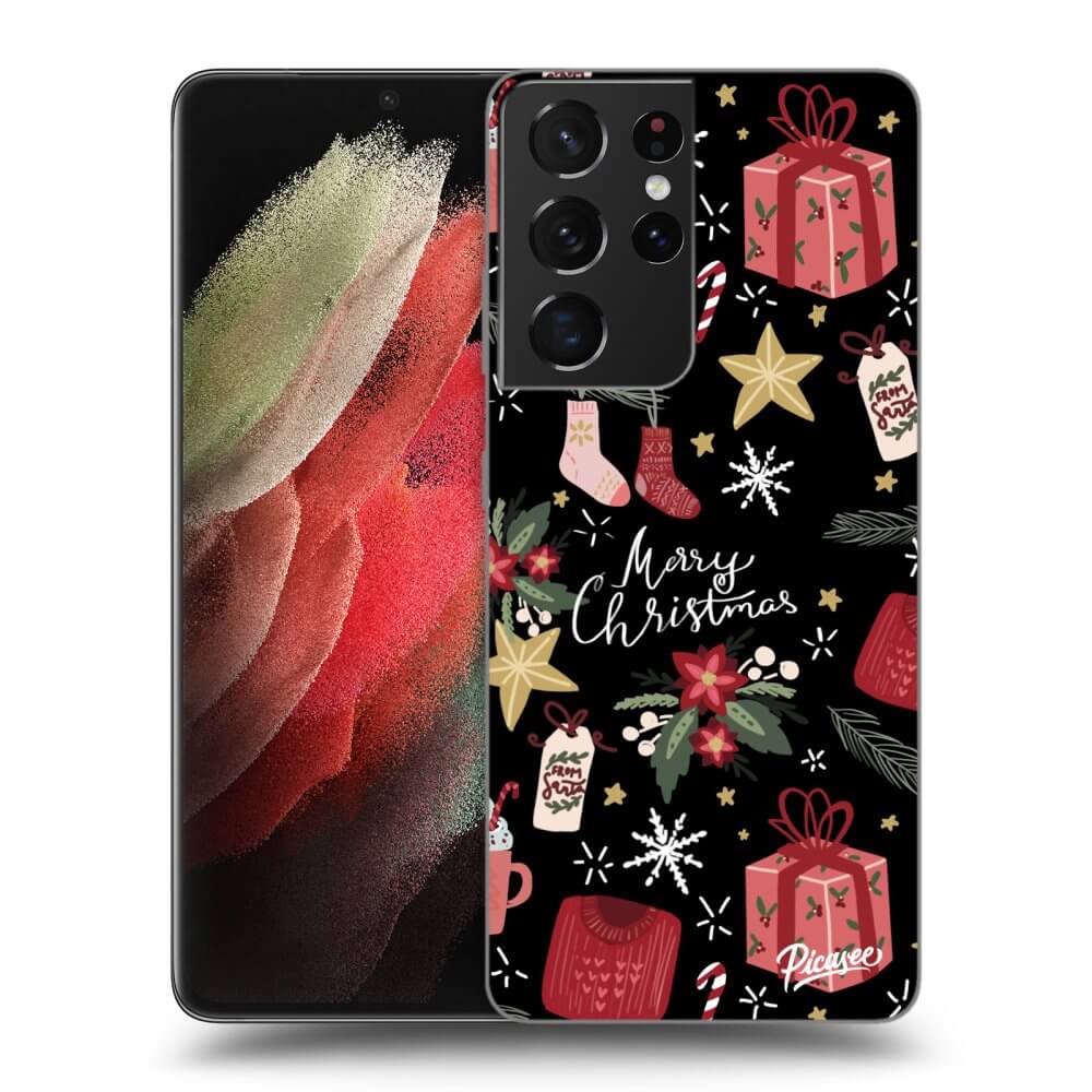 Picasee ULTIMATE CASE za Samsung Galaxy S21 Ultra 5G G998B - Christmas