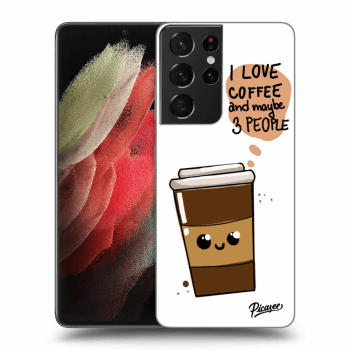 Ovitek za Samsung Galaxy S21 Ultra 5G G998B - Cute coffee