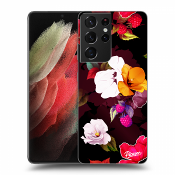 Ovitek za Samsung Galaxy S21 Ultra 5G G998B - Flowers and Berries