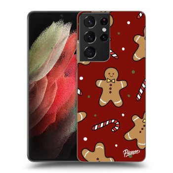 Picasee silikonski prozorni ovitek za Samsung Galaxy S21 Ultra 5G G998B - Gingerbread 2