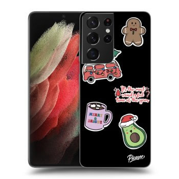 Picasee ULTIMATE CASE za Samsung Galaxy S21 Ultra 5G G998B - Christmas Stickers
