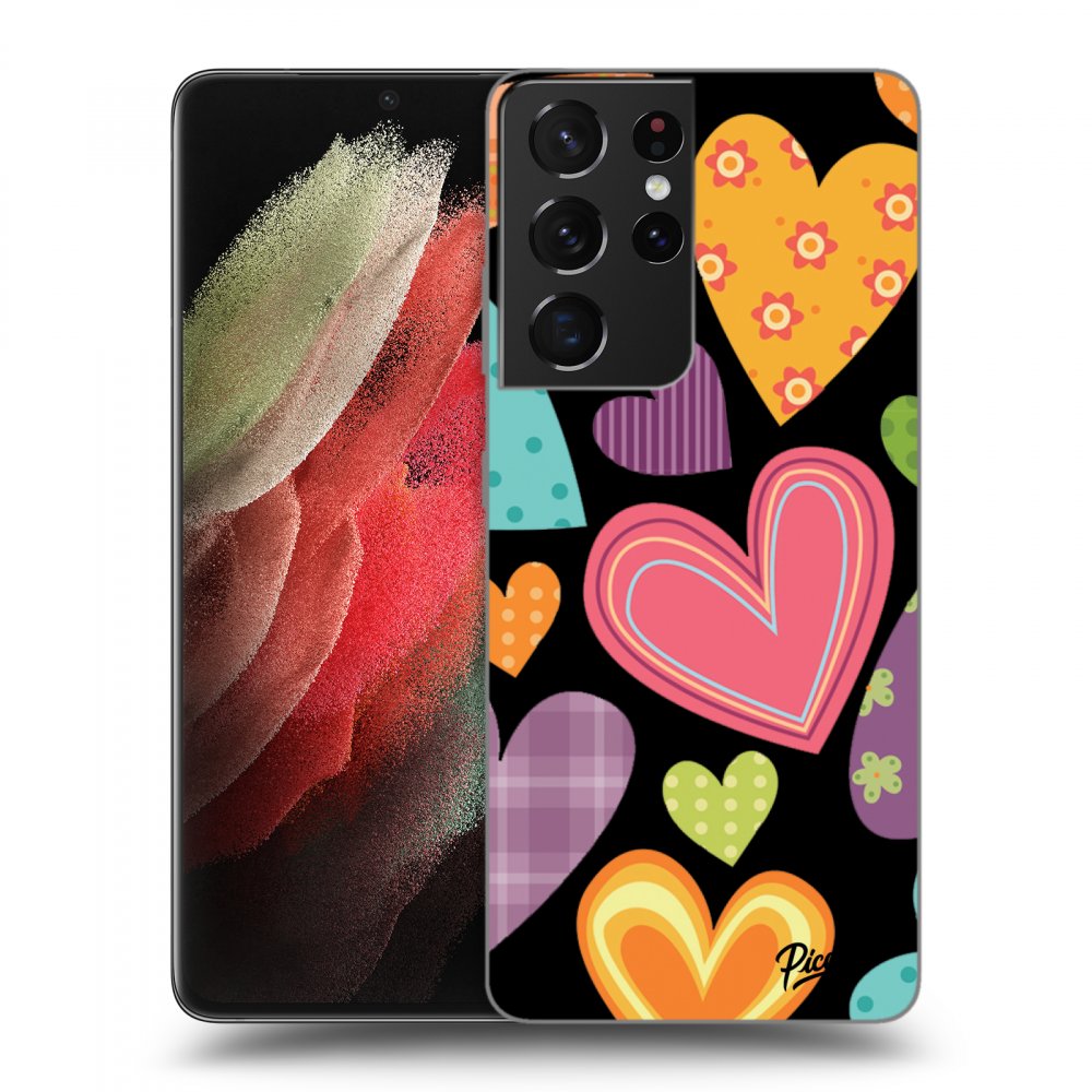 Picasee ULTIMATE CASE za Samsung Galaxy S21 Ultra 5G G998B - Colored heart