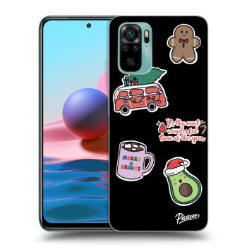 Ovitek za Xiaomi Redmi Note 10 - Christmas Stickers