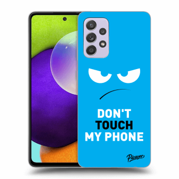 Ovitek za Samsung Galaxy A52 A525F - Angry Eyes - Blue