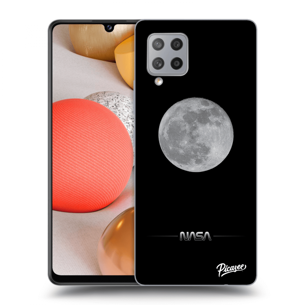 Picasee silikonski črni ovitek za Samsung Galaxy A42 A426B - Moon Minimal