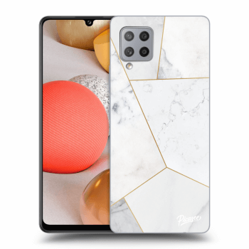 Ovitek za Samsung Galaxy A42 A426B - White tile