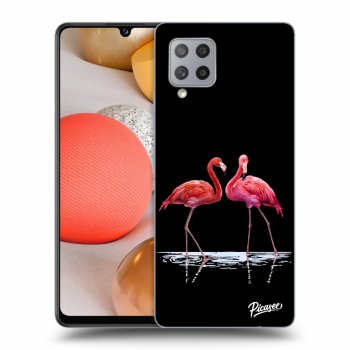 Ovitek za Samsung Galaxy A42 A426B - Flamingos couple