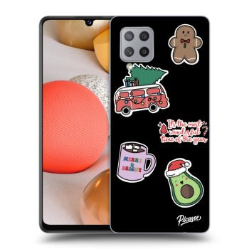 Picasee ULTIMATE CASE za Samsung Galaxy A42 A426B - Christmas Stickers