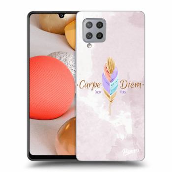 Picasee silikonski prozorni ovitek za Samsung Galaxy A42 A426B - Carpe Diem