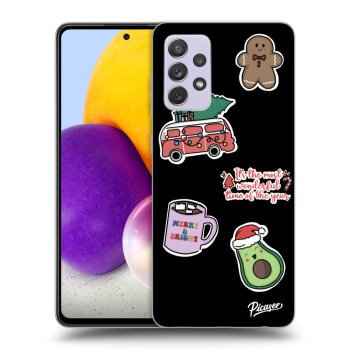 Ovitek za Samsung Galaxy A72 A725F - Christmas Stickers