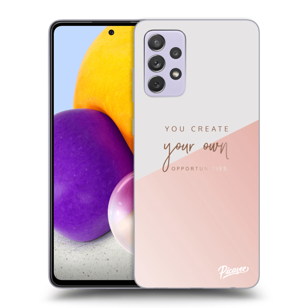 Picasee silikonski črni ovitek za Samsung Galaxy A72 A725F - You create your own opportunities