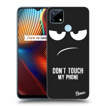 Picasee silikonski črni ovitek za Realme 7i - Don't Touch My Phone