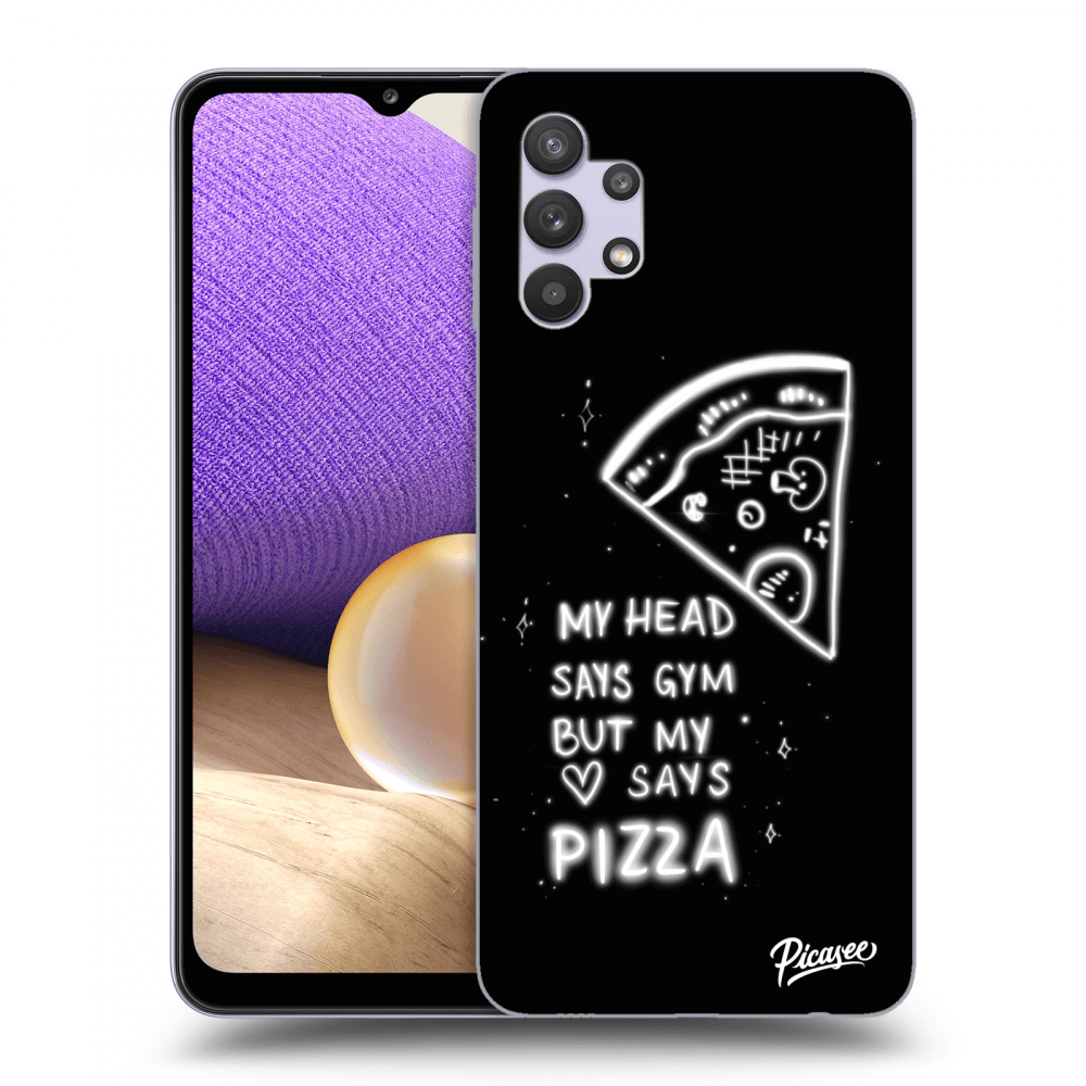 Picasee silikonski črni ovitek za Samsung Galaxy A32 5G A326B - Pizza