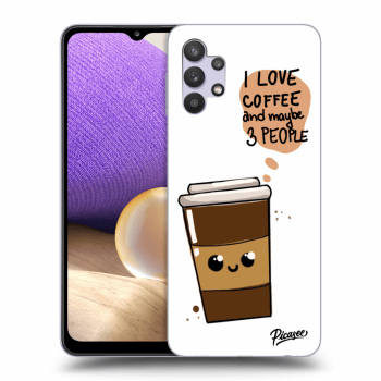 Picasee silikonski prozorni ovitek za Samsung Galaxy A32 5G A326B - Cute coffee