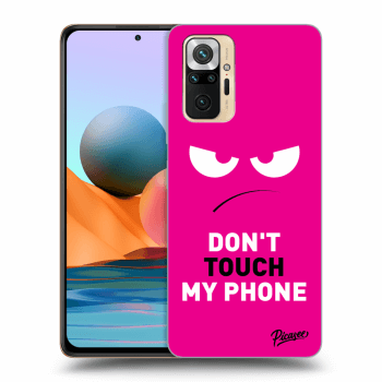 Ovitek za Xiaomi Redmi Note 10 Pro - Angry Eyes - Pink