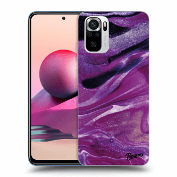 Ovitek za Xiaomi Redmi Note 10S - Purple glitter