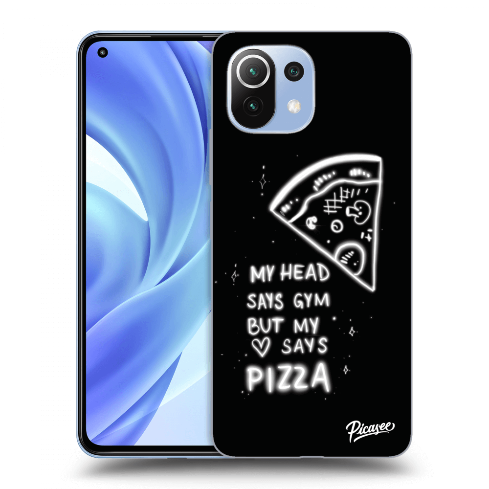 Picasee silikonski prozorni ovitek za Xiaomi Mi 11 - Pizza