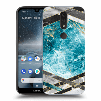 Ovitek za Nokia 4.2 - Blue geometry