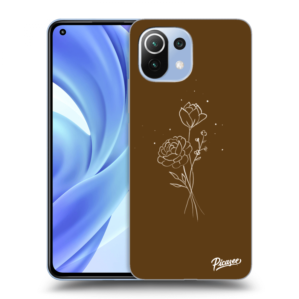 Picasee ULTIMATE CASE za Xiaomi Mi 11 Lite - Brown flowers