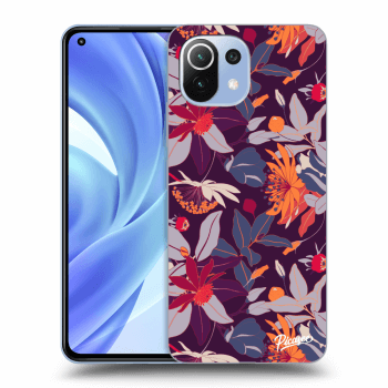 Ovitek za Xiaomi Mi 11 Lite - Purple Leaf