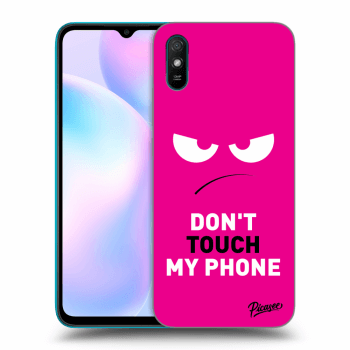 Ovitek za Xiaomi Redmi 9AT - Angry Eyes - Pink