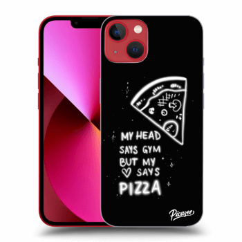 Picasee silikonski prozorni ovitek za Apple iPhone 13 - Pizza