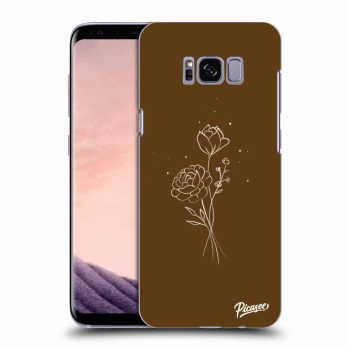 Ovitek za Samsung Galaxy S8+ G955F - Brown flowers