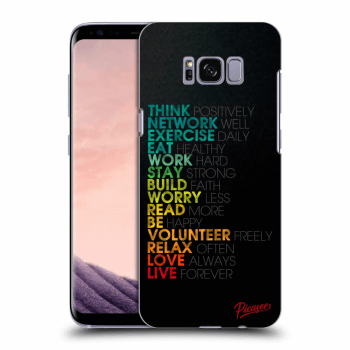 Picasee silikonski prozorni ovitek za Samsung Galaxy S8+ G955F - Motto life