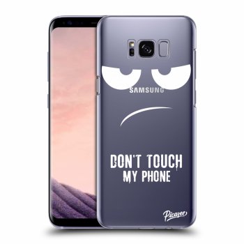 Picasee silikonski prozorni ovitek za Samsung Galaxy S8+ G955F - Don't Touch My Phone