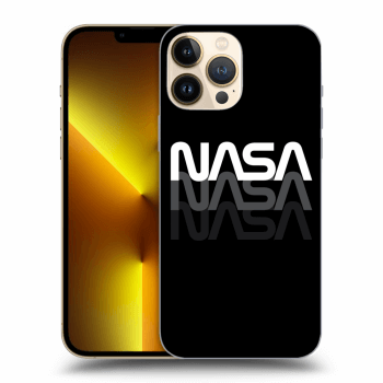 Picasee silikonski črni ovitek za Apple iPhone 13 Pro Max - NASA Triple