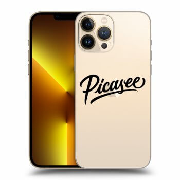 Picasee silikonski prozorni ovitek za Apple iPhone 13 Pro Max - Picasee - old logo - black