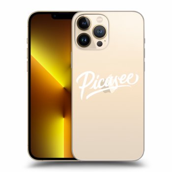 Picasee silikonski prozorni ovitek za Apple iPhone 13 Pro Max - Picasee - old logo - white