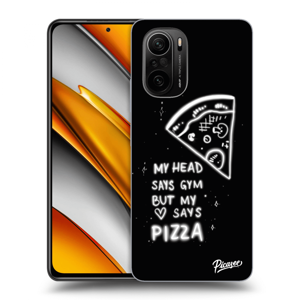 Picasee silikonski prozorni ovitek za Xiaomi Poco F3 - Pizza