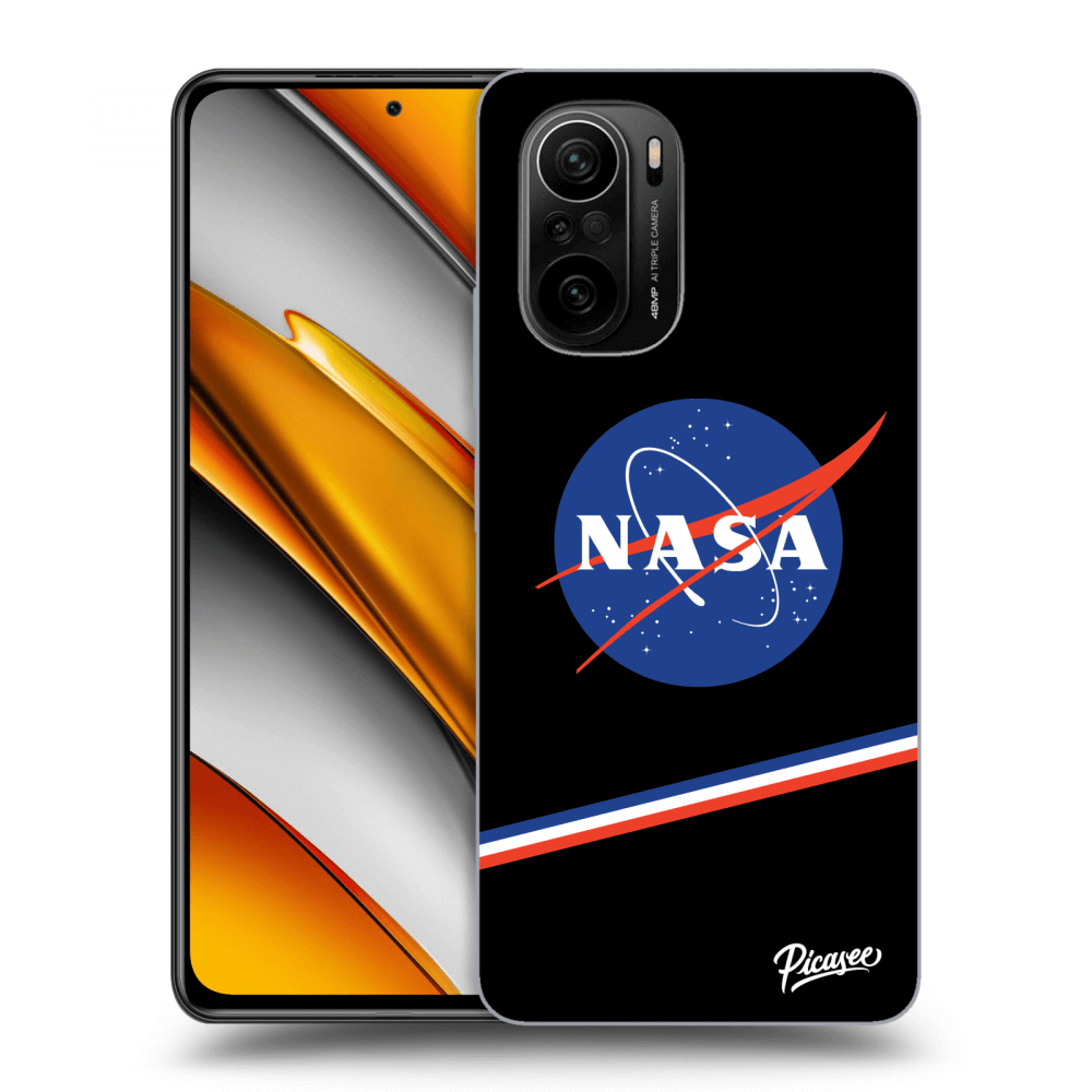 Picasee silikonski črni ovitek za Xiaomi Poco F3 - NASA Original