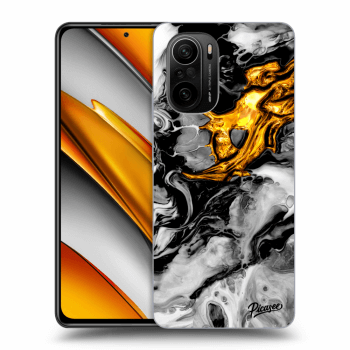 Ovitek za Xiaomi Poco F3 - Black Gold 2