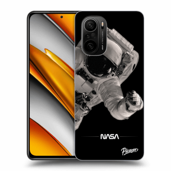 Picasee silikonski črni ovitek za Xiaomi Poco F3 - Astronaut Big